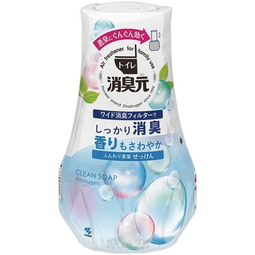 トイレの消臭元 ふんわり清潔せっけん 400mL 1個画像