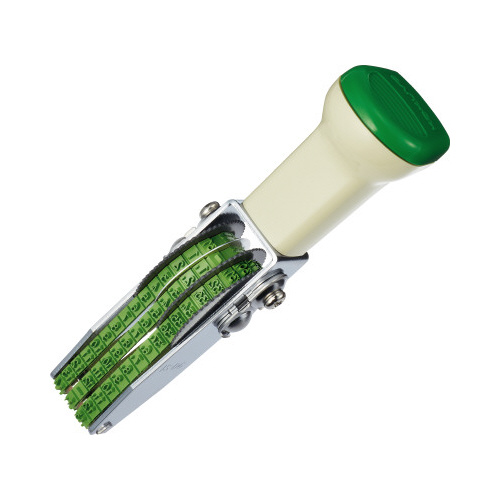 回転印　欧文日付６号３連　ゴシック体画像