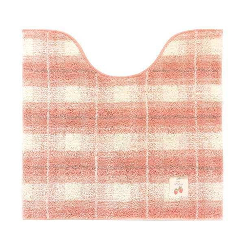 フライス トイレマット 約55x60cm  P ピンク画像