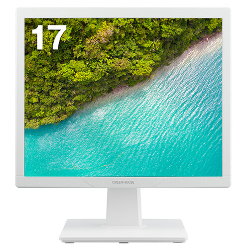 17型スクエア　フルカラーLED液晶ディスプレイ　ホワイト　1台
