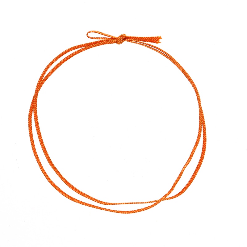 平彩ゴム二重　片花結び７４ｃｍ折径１５ｃｍオレンジ画像