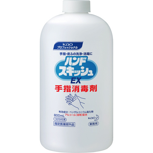 ﾊﾝﾄﾞｽｷｯｼｭEX 手指消毒剤 つけかえ用 800ml 1ｾｯﾄ(6本)画像