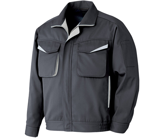 秋冬作業服 帯電防止JIS適合 男女ペアブルゾン 上 チャコール 3L画像