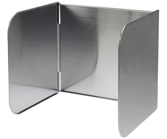 オールステンレス　使うときだけ！　コンロガード（一口サイズ）