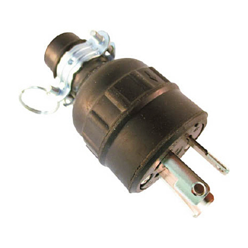 引掛ｺﾞﾑﾌﾟﾗｸﾞ(防水兼用) 接地2P15A125V 1個画像