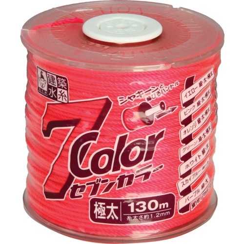 7COLOR　極太　ピンク　130m　1個画像