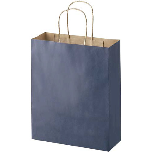 手提袋　茶Ｓ　青　５０枚×６画像