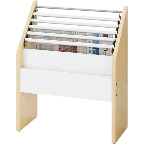 木製新聞掛け　ナチュラル画像