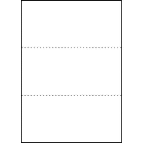 マルチプリンタ帳票　Ａ４　白紙３面　１００枚画像