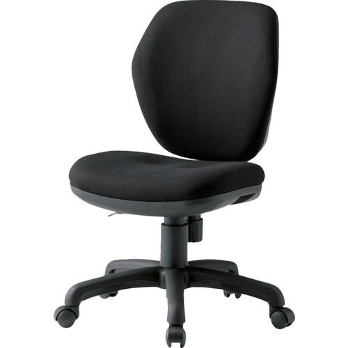 ＴＯＫＩＯ　オフィスチェア　肘なし　ブラック画像