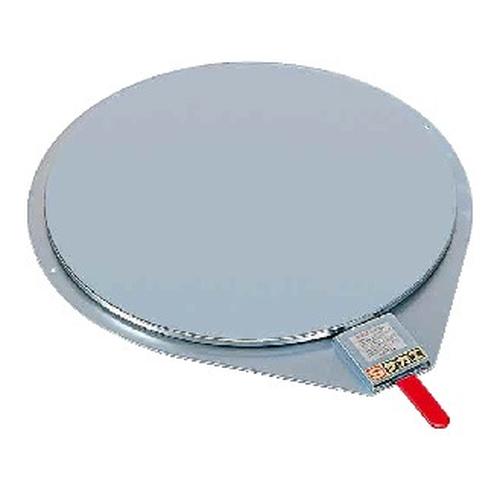 クルクル回転盤（スチール製メッキ・ハンドストッパー付）　ＫＳＭ－５１０