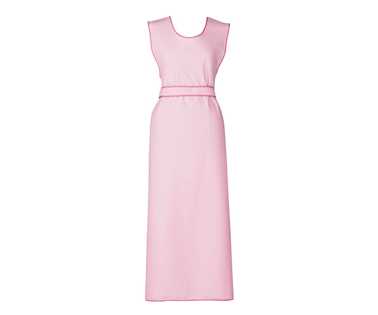 防水入浴介助用エプロン フリー・ピンク画像