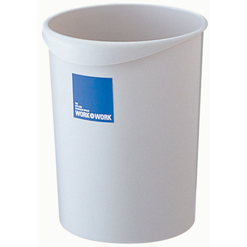 WORK&WORK くず入れ 丸型 18L ｸﾞﾚｰ 1個画像