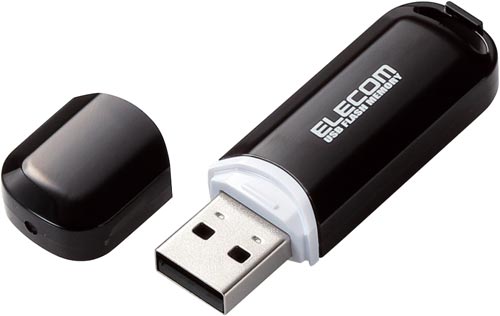 ＵＳＢメモリー　ＵＳＢ２．０対応　１６ＧＢブラック画像
