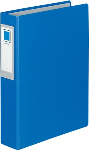 チューブＦロングボディ青Ａ４縦背幅６９ｍｍ４穴４冊画像