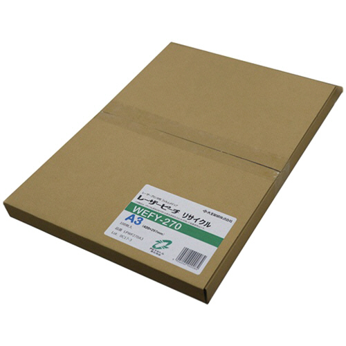 ﾚｰｻﾞｰﾋﾟｰﾁ ﾘｻｲｸﾙ WEFY-270 A3 1冊(100枚)画像