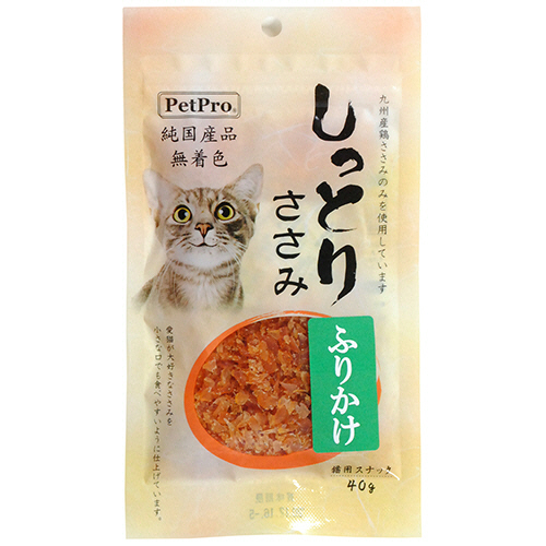 PetPro 純国産しっとりささみ ふりかけ 40g 1ﾊﾟｯｸ画像