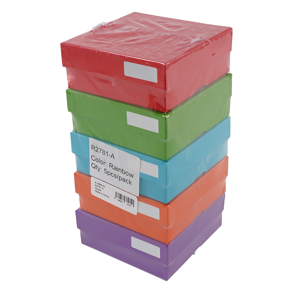 ヒンジ開閉フリーザーボックス（9×9）　アソート　5個入画像