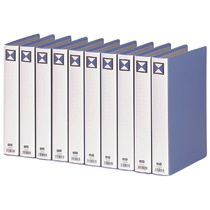 両開きﾊﾟｲﾌﾟ式ﾌｧｲﾙ A4ﾀﾃ 300枚収容 30mmとじ 背幅46mm 青 1ｾｯﾄ(30冊)画像