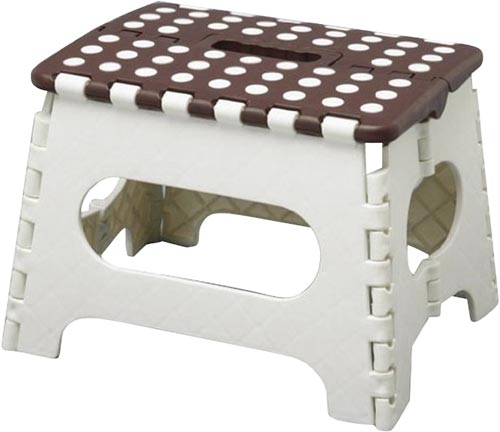 折りたたみ式踏み台　セノ・ビー　白画像