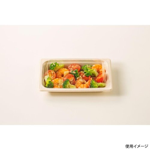 軽食容器 MPS-18-11 本体 丸紅プラックス 透明な容器に盛り付けられた軽食の様子