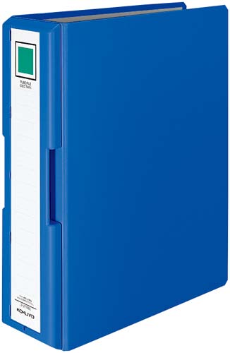 取っ手付きチューブＦ青Ａ４縦背幅９５ｍｍ　３冊画像