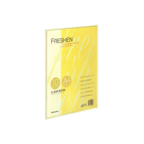 クリヤーブックフレッシェン固定式　Ａ４縦１０枚黄画像