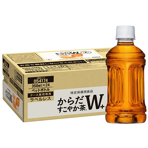 からだすこやか茶W ﾗﾍﾞﾙﾚｽ 350ml ﾍﾟｯﾄﾎﾞﾄﾙ 1ｹｰｽ(24本)