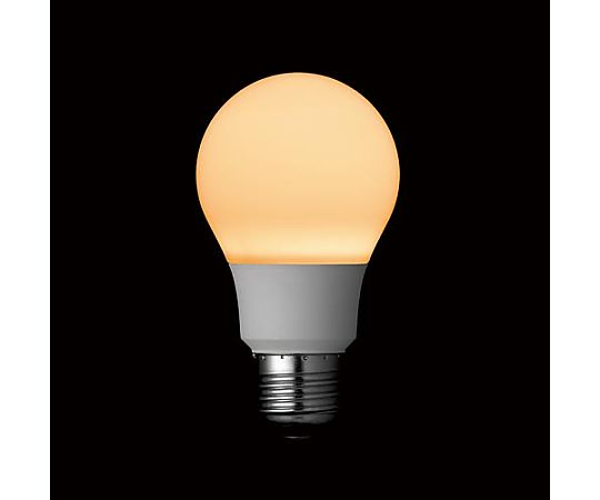 LED 一般電球形 全方向 E26 40W 電球色 全方向から光を放つ電球が上を向いている状態