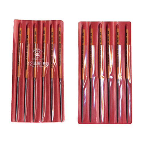 組ﾔｽﾘ 12本組(170mm) 丸 荒目 1ﾊﾟｯｸ(12本)画像