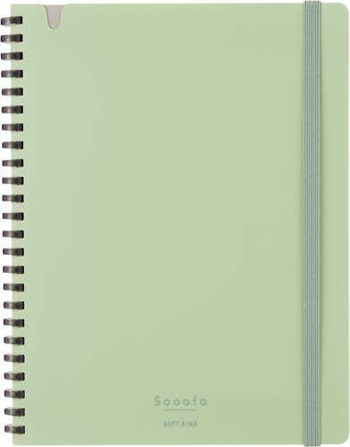 ソフトリングノートスーファ方眼罫Ａ５変形　緑×５画像