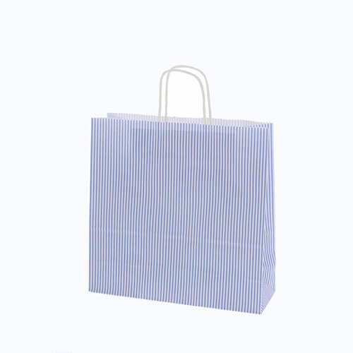 手提げ紙袋（モノストライプ・丸紐・幅320×マチ115×高さ310mm）画像