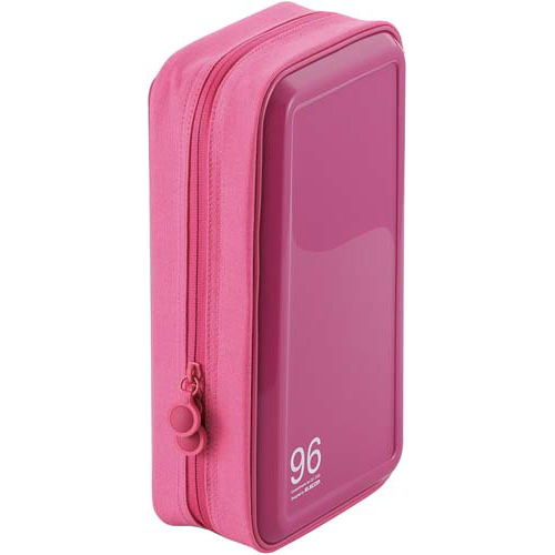 ＣＤ／ＤＶＤケース　セミハード９６枚収納　ピンク画像