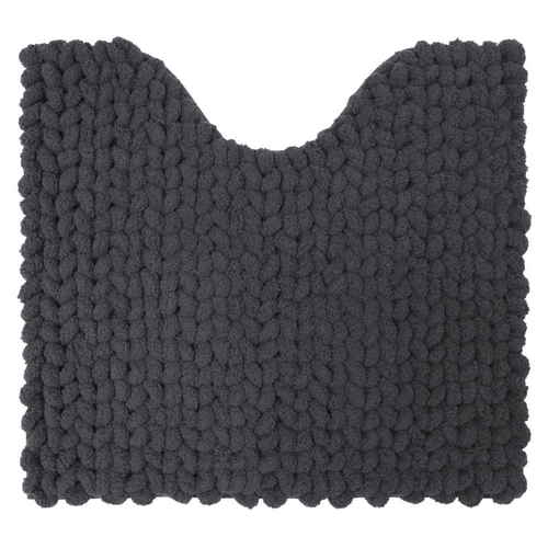 トイレマット MOU トイレ足元マット 約55×60cm チャコール画像