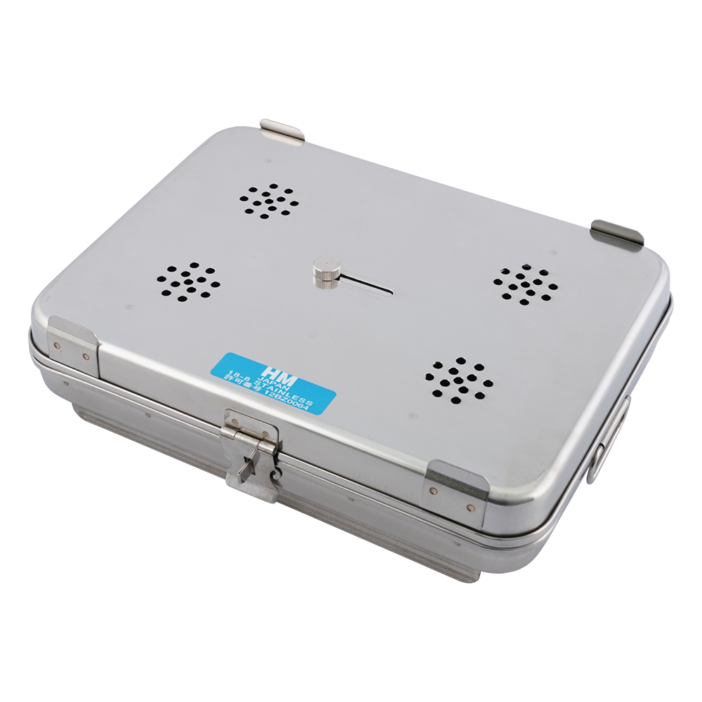 卓上オートクレーブ用角カスト フタ･底開閉式 240×180×40mm画像