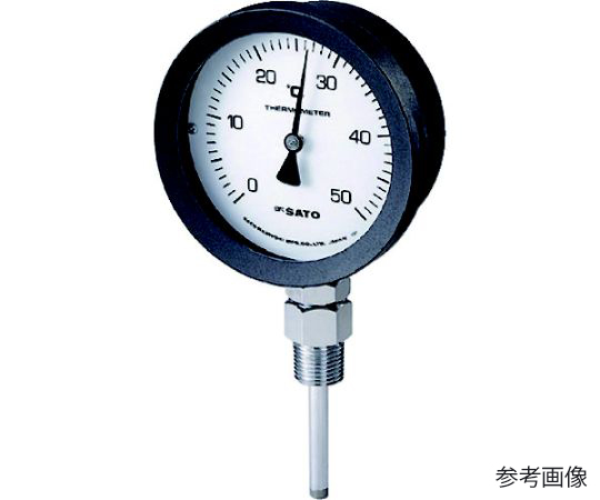 バイメタル式温度計 BM-S-100P 0～100℃ 50L （2085-画像
