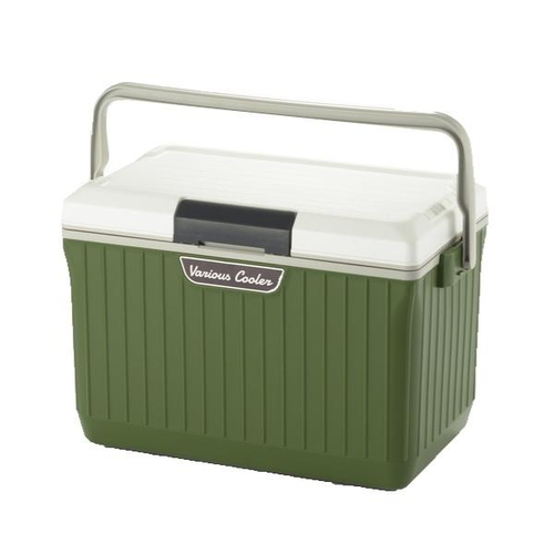 クーラーボックス 17L ベリアスクーラー ハードタイプ ホワイト×グリーン画像