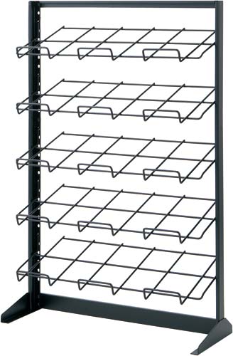 マガジンラック平置タイプ５段　幅７００　ブラック画像