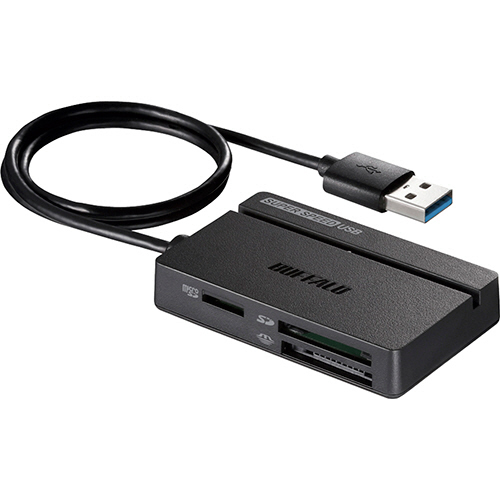 USB3.0 ﾏﾙﾁｶｰﾄﾞﾘｰﾀﾞｰ ｽﾀﾝﾀﾞｰﾄﾞ ﾌﾞﾗｯｸ 1個画像