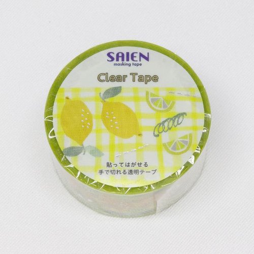 ラッピング用品 マスキングテープ SAIEN レモン 20mm×3m カミイソ産商 [ケース販売]画像