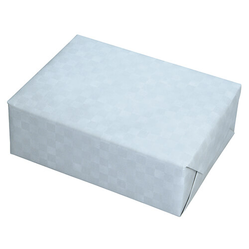 和モダン市松包装紙 シルバー画像