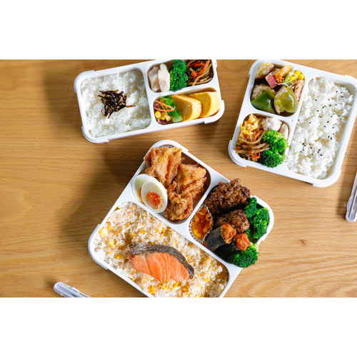 弁当箱　400ml　抗菌　フードマン　FOODMAN　薄型　1段　ライトピンク 薄型でスリムなデザインが強調されたライトピンクの容器