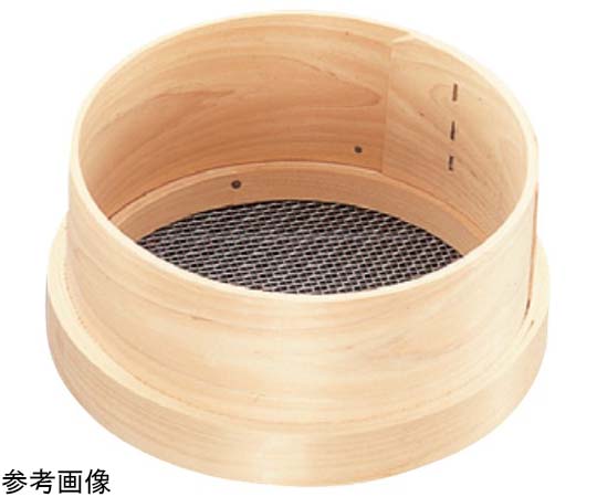 木枠ステン張りパン粉フルイ（6.5メッシュ）φ270×110mm 9寸