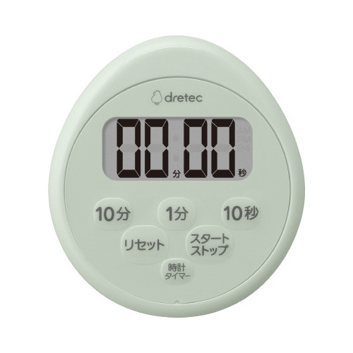 時計付防水タイマー　グリーン画像