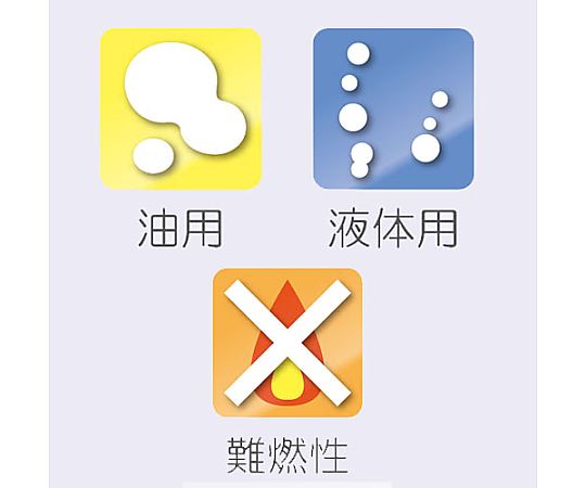 φ 76mmx1.2m 油･液体用吸収材(40本) 円柱形状の吸収材が整然と並んだ状態