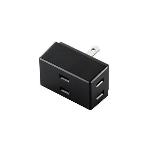 トリプルタップ　３個口　ブラック画像