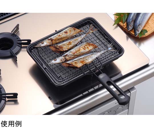 焼きづつみ ふっ素クロス焼き クロスがしっかりと焼かれ、焦げ目がついた様子