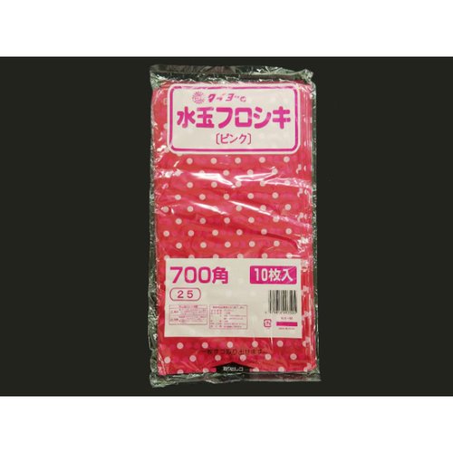ポリ風呂敷 水玉フロシキ 700角 ピンク 中川製袋化工画像
