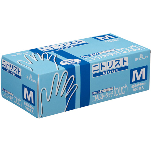 No.882 ﾆﾄﾘｽﾄ･ﾀｯﾁ ﾊﾟｳﾀﾞｰﾌﾘｰ M ﾌﾞﾙｰ 1ｾｯﾄ(2000枚:100枚×20箱)画像