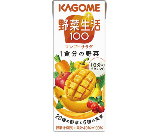 野菜生活100 マンゴーサラダ200mL 1ケース（24本入）画像